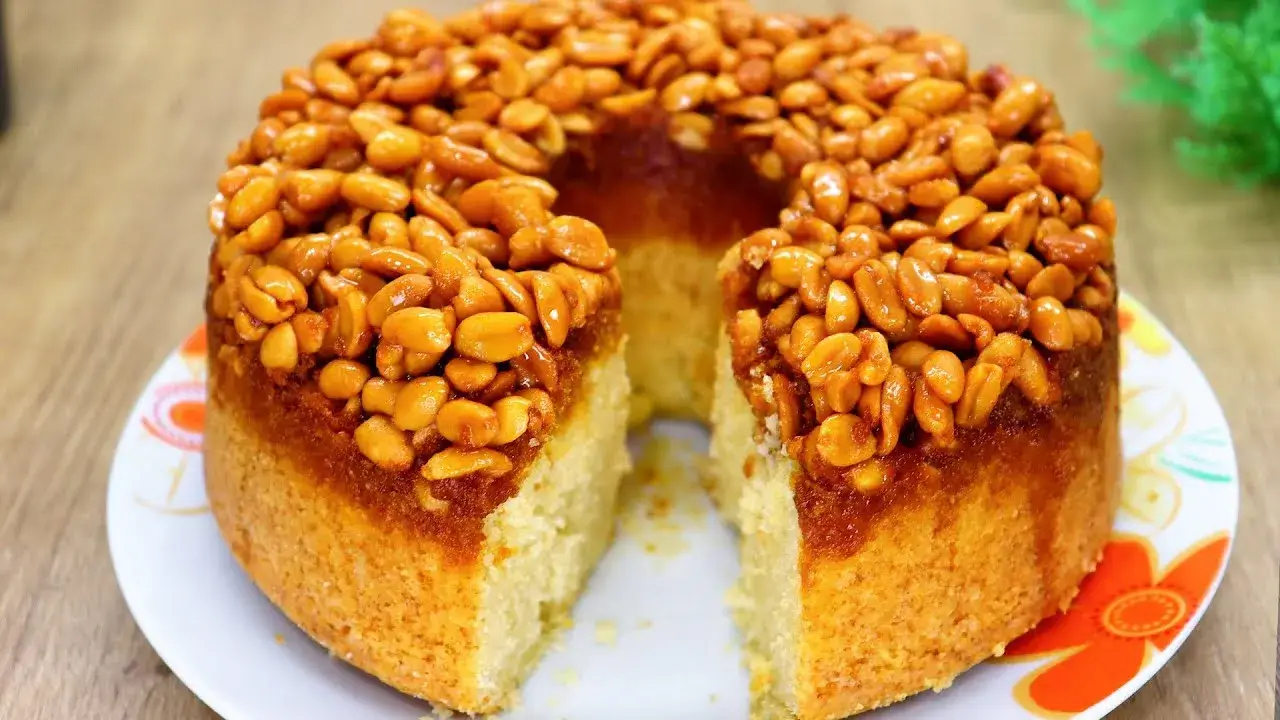 Bolo Pé de Moleque Caramelizado e Fofinho que Derrete na Boca Veja