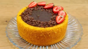 Bolo Piscina de Cenoura com Brigadeiro, A Melhor Receita Caseira Veja