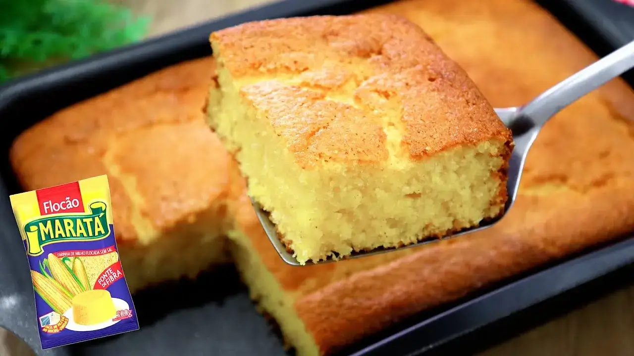 Bolo de Flocão com Coco: Receita Fácil e Super Fofinha para Arrasar no Café da Tarde