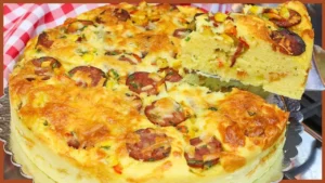 Torta Caipira de Fubá com Calabresa: Fácil, Colorida e Perfeita para Compartilhar
