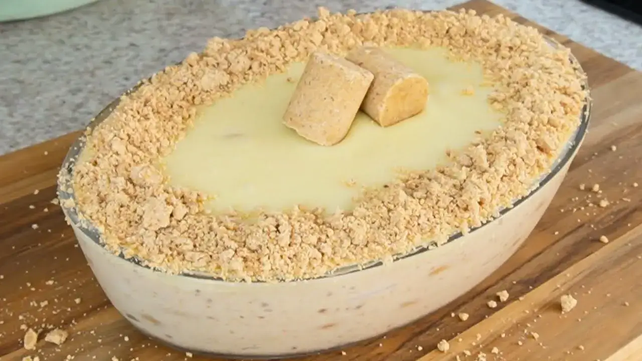 Pavê de Paçoca com Ganache Branca: A Sobremesa Cremosa Perfeita