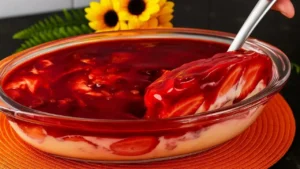 Morango do Amor de Travessa Com Brigadeiro Branco Cremoso Veja