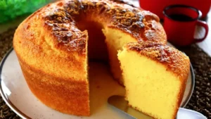 Bolo de Fubá Simples no Liquidificador