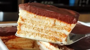 Pavê de Limão com Cobertura de Chocolate