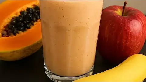 A vitamina pós-exercício com frutas é perfeita para tomar após a academia, caminhada ou qualquer...