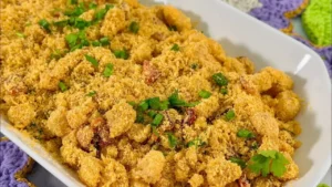 Farofa com Abacaxi e Bacon Fácil e Deliciosa para o Almoço ou Ceia de Fim de Ano