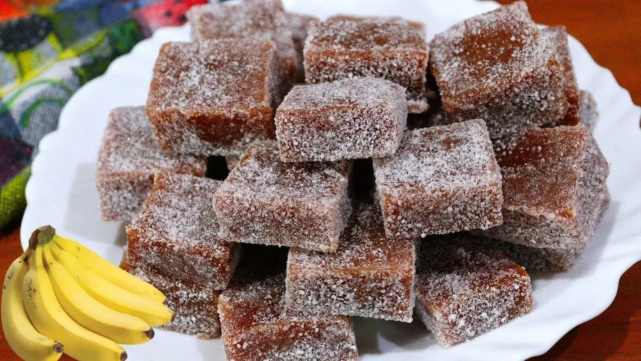 Doce de Banana de Corte Fácil: Receita de doce de banana que fica macio e firme