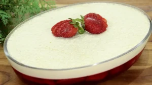 Sobremesa de gelatina com mousse que chama atenção no primeiro olhar