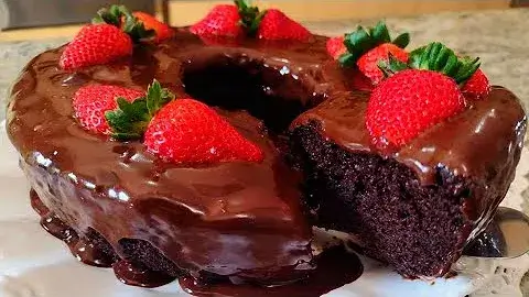 Bolo de chocolate sem açúcar fácil de liquidificador
