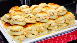 Pão de Batata Recheado Macio para Sanduíches