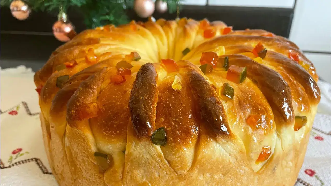 Rosca Natalina Caseira Macia e Econômica para o Café da Manhã