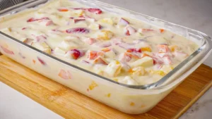 Salada de Frutas com Mousse de Limão Cremosa e Refrescante