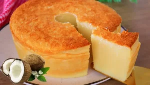 Bolo Baeta de Coco Cremoso e Fácil Feito no Liquidificador