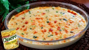Creme de Milho com Milho de Latinha Fácil e Gratina no Forno
