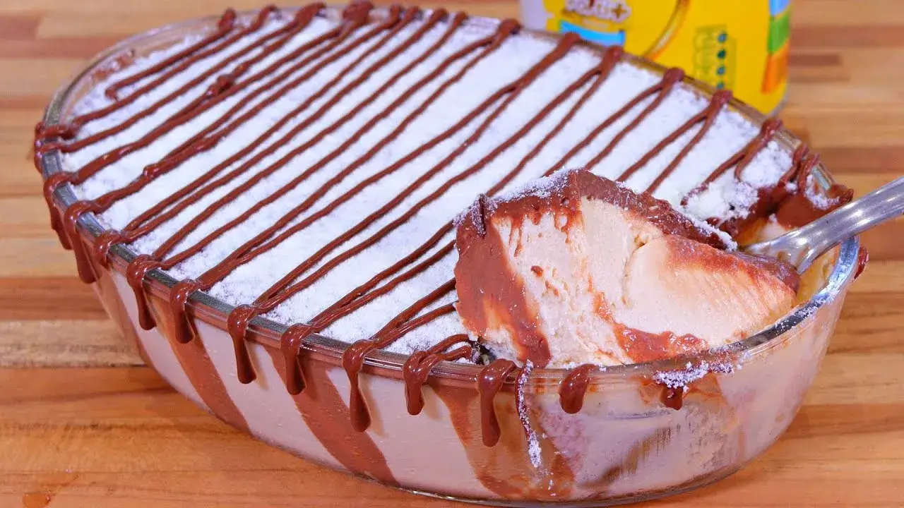 Mousse de Leite Ninho Trufada Super Cremosa com Ganache Fácil em 5 Minutos
