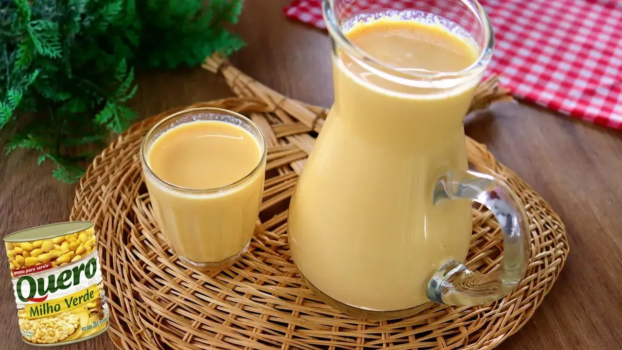Suco de Milho Geladinho e Cremoso Feito no Liquidificador Sem Ir ao Fogo