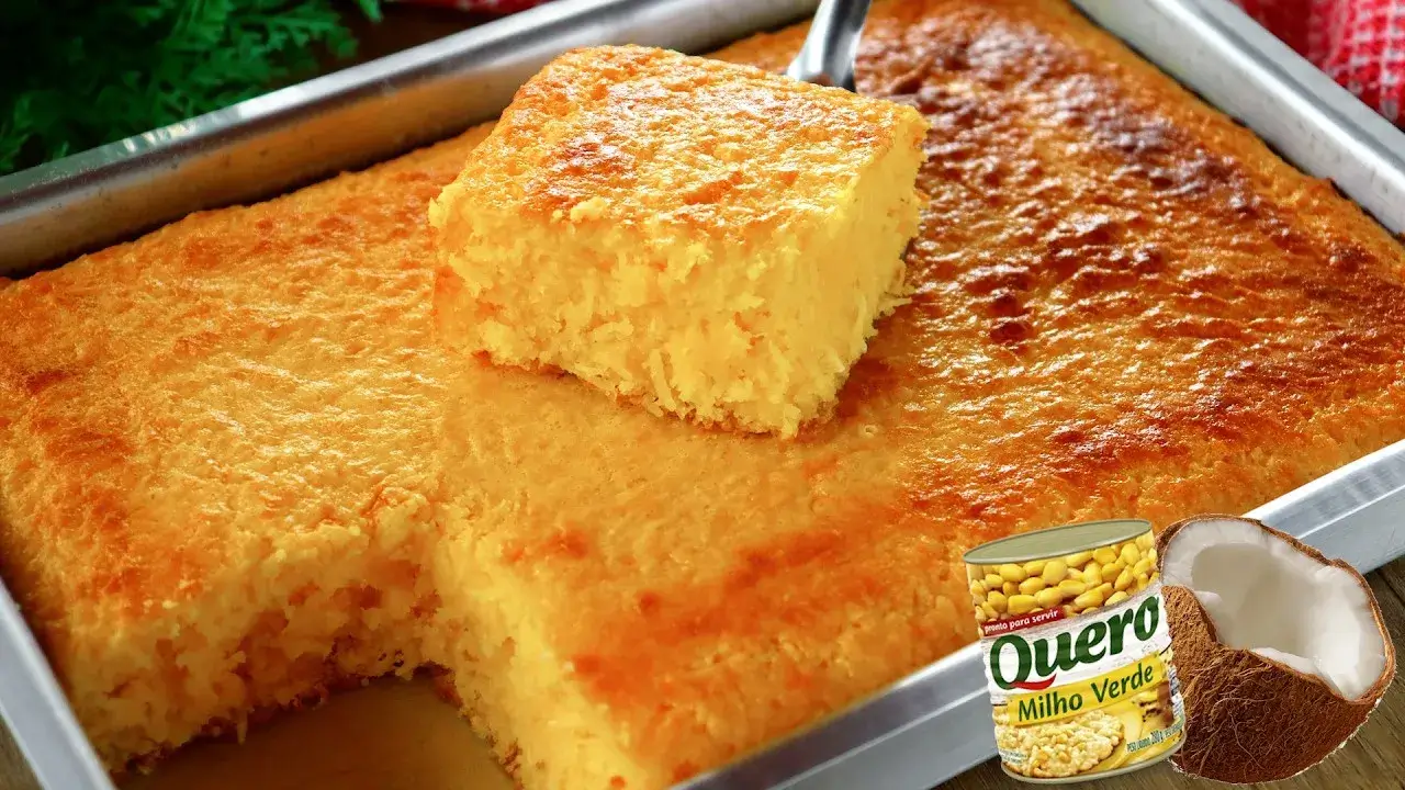 Bolo Cocada de Milho: Receita Cremosa Sem Farinha de Trigo e Cheia de Sabor