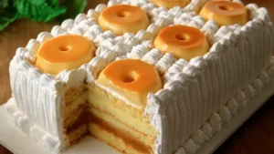 Bolo Pudim Cremoso com Camadas Perfeitas e Recheio de Doce de Leite