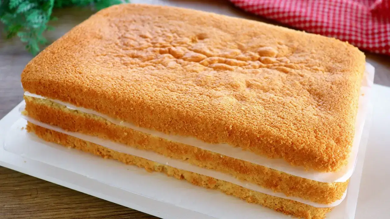 Massa Pão de Ló Fofo que Cresce Alto e Perfeito para Rechear