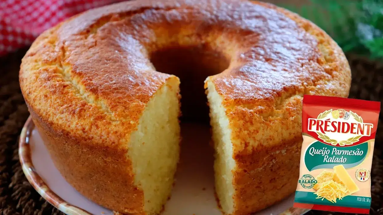 Bolo de Queijo Fofinho para o Café da Tarde