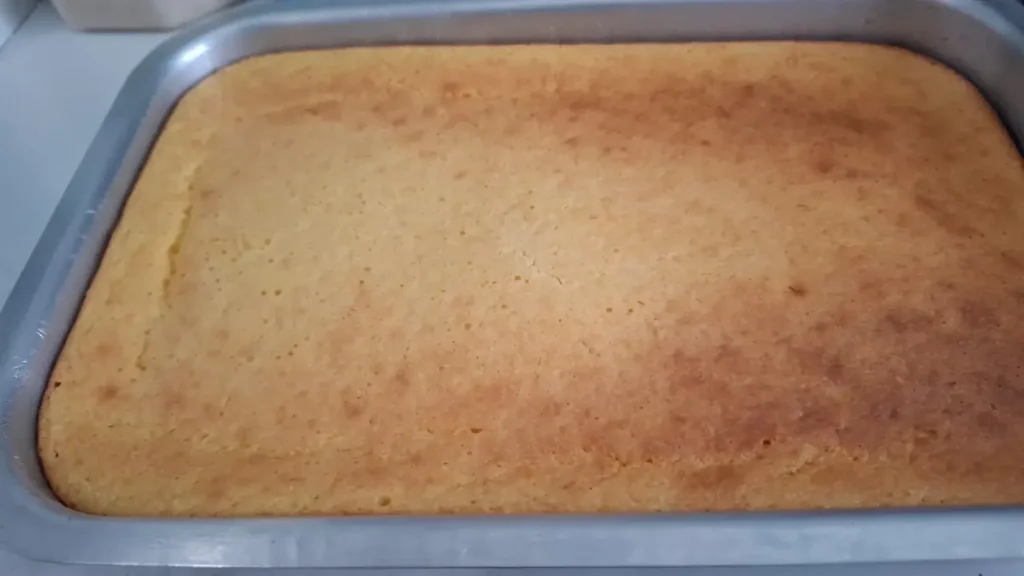Bolo de milho verde assado