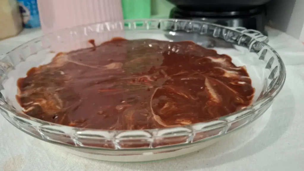 Mousse de limão com a ganache