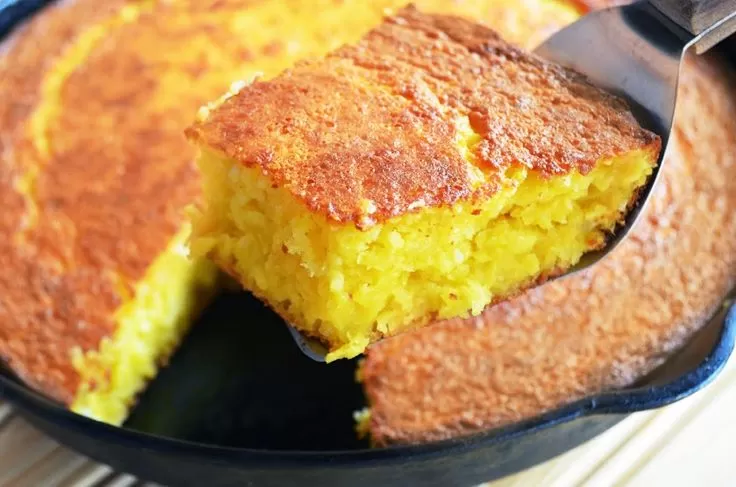 Bolo de Flocão de Milho Cremoso Sem Lactose e Sem Trigo