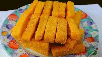 Polenta Frita Crocante Por Fora e Macia Por Dentro